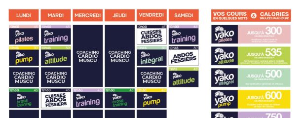 720 planning salle de sport le blanc
