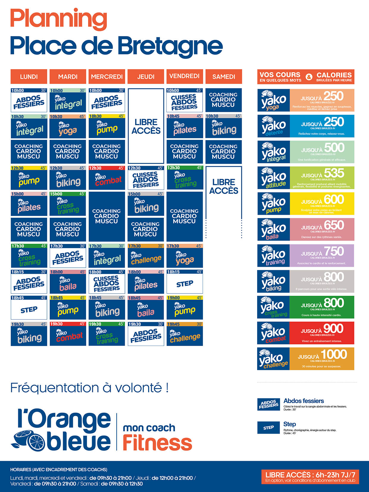 738 planning salle de sport place de bretagne