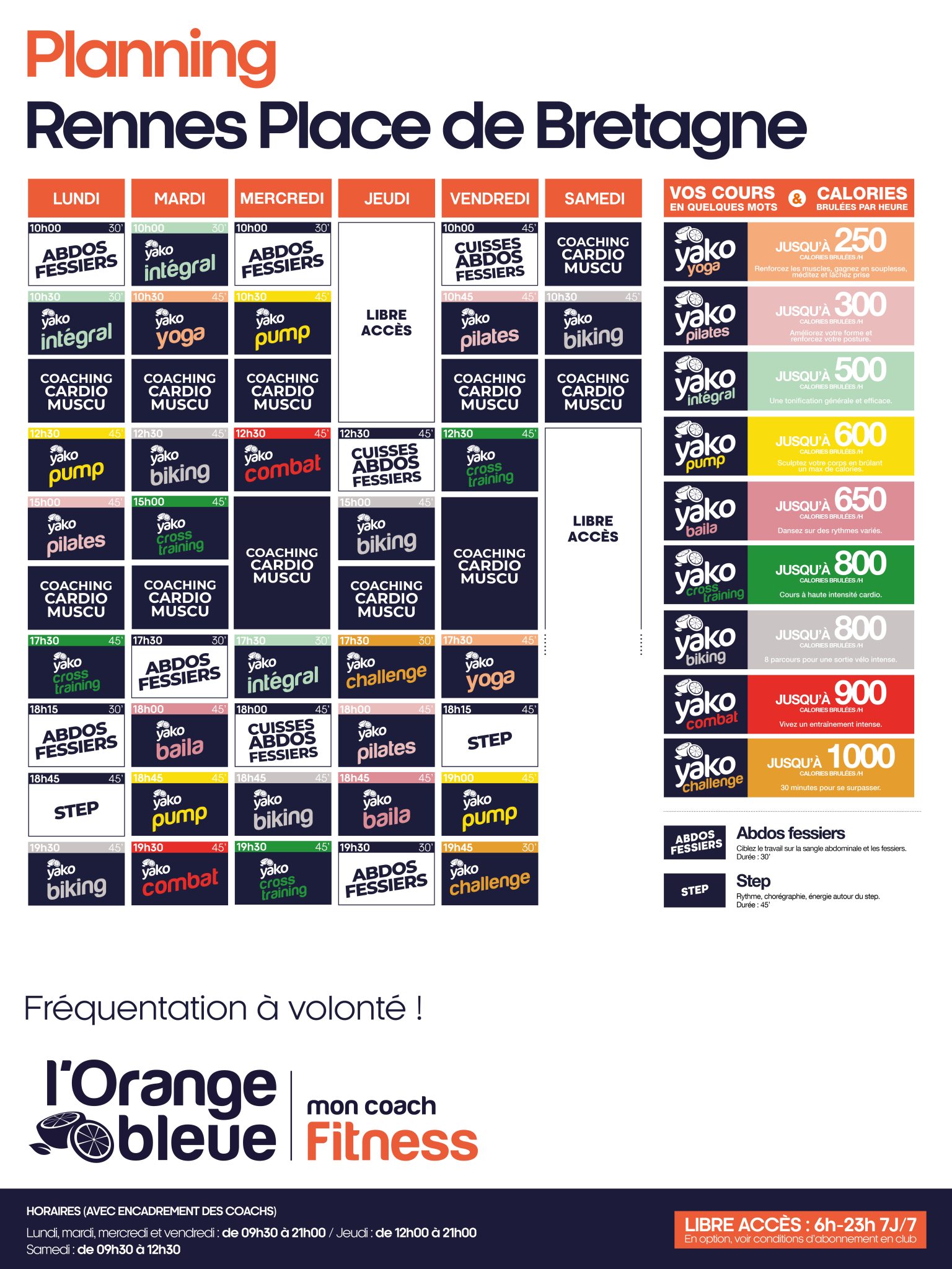 738 planning salle de sport rennes place de bretagne