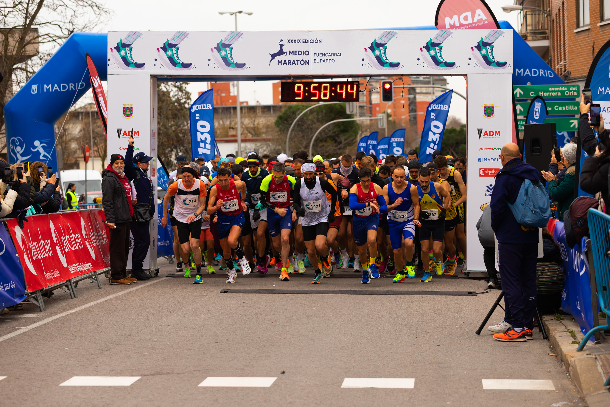 salida corredores de la media maratón de fuencarral