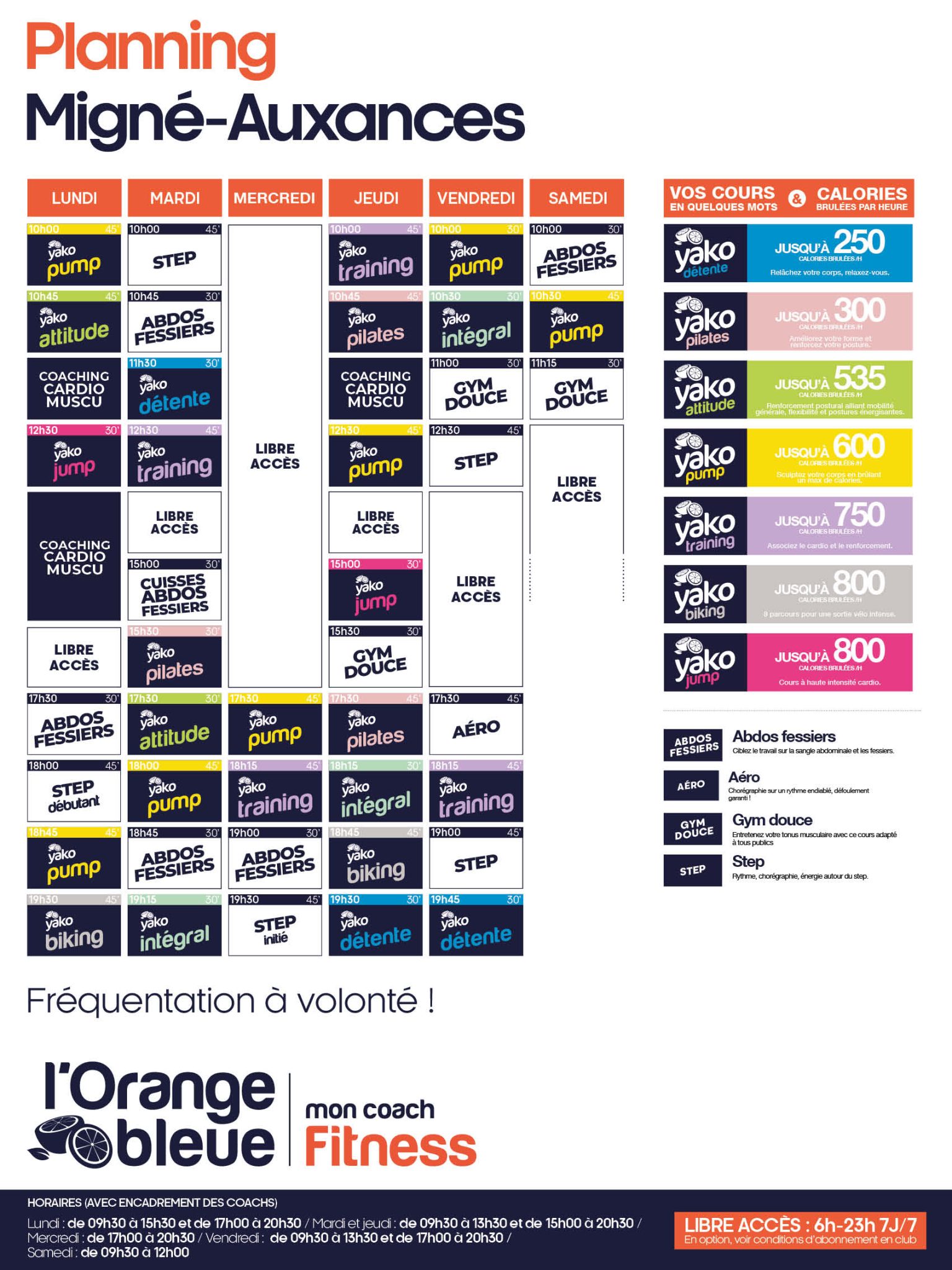 745 planning salle de sport migné auxances