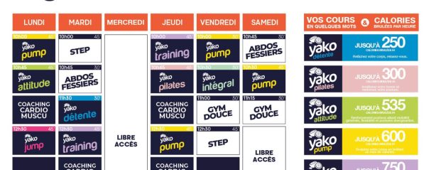 745 planning salle de sport migné auxances