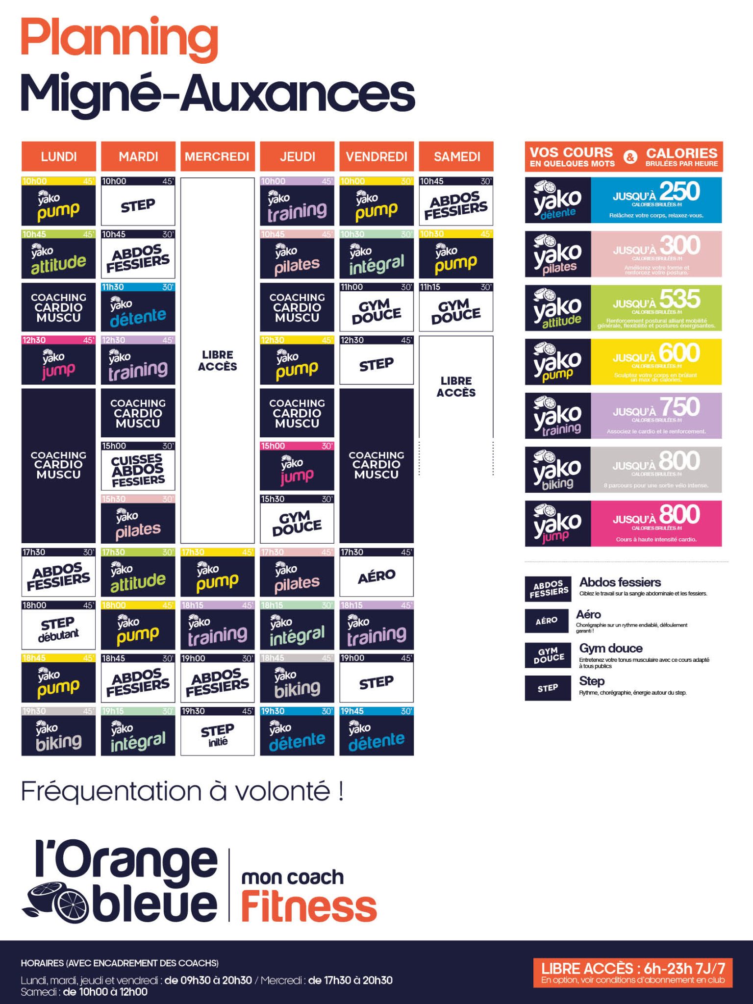 745 planning salle de sport migné auxances