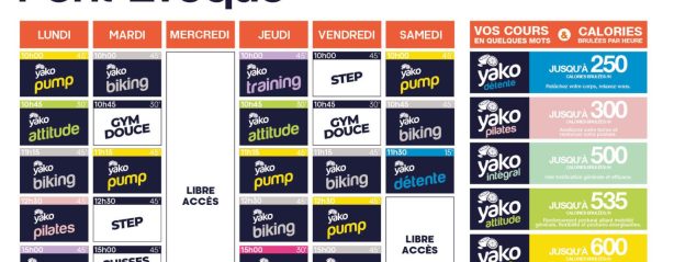 404 planning salle de sport pont evêque