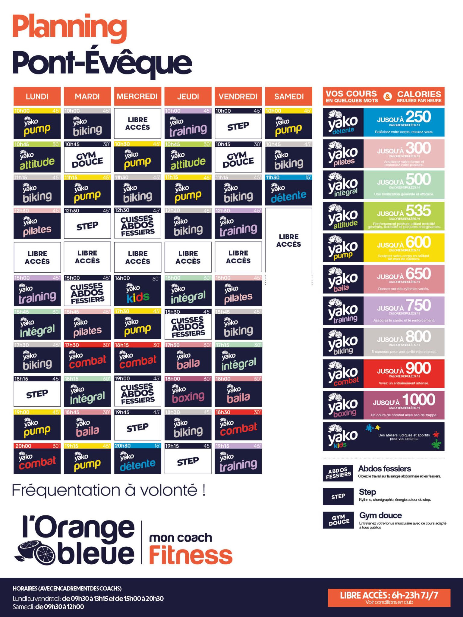 748 planning salle de sport pont evêque