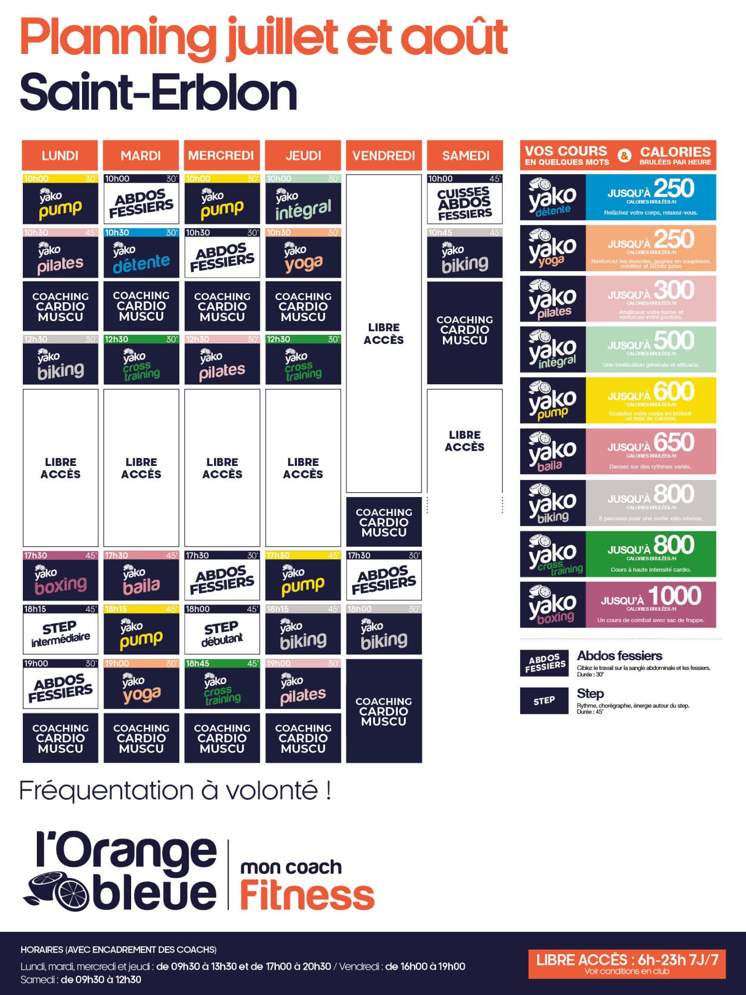 755 planning salle de sport saint erblon