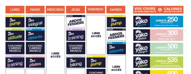 planning salle de sport la bouilladisse