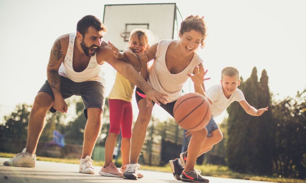 basket en famille