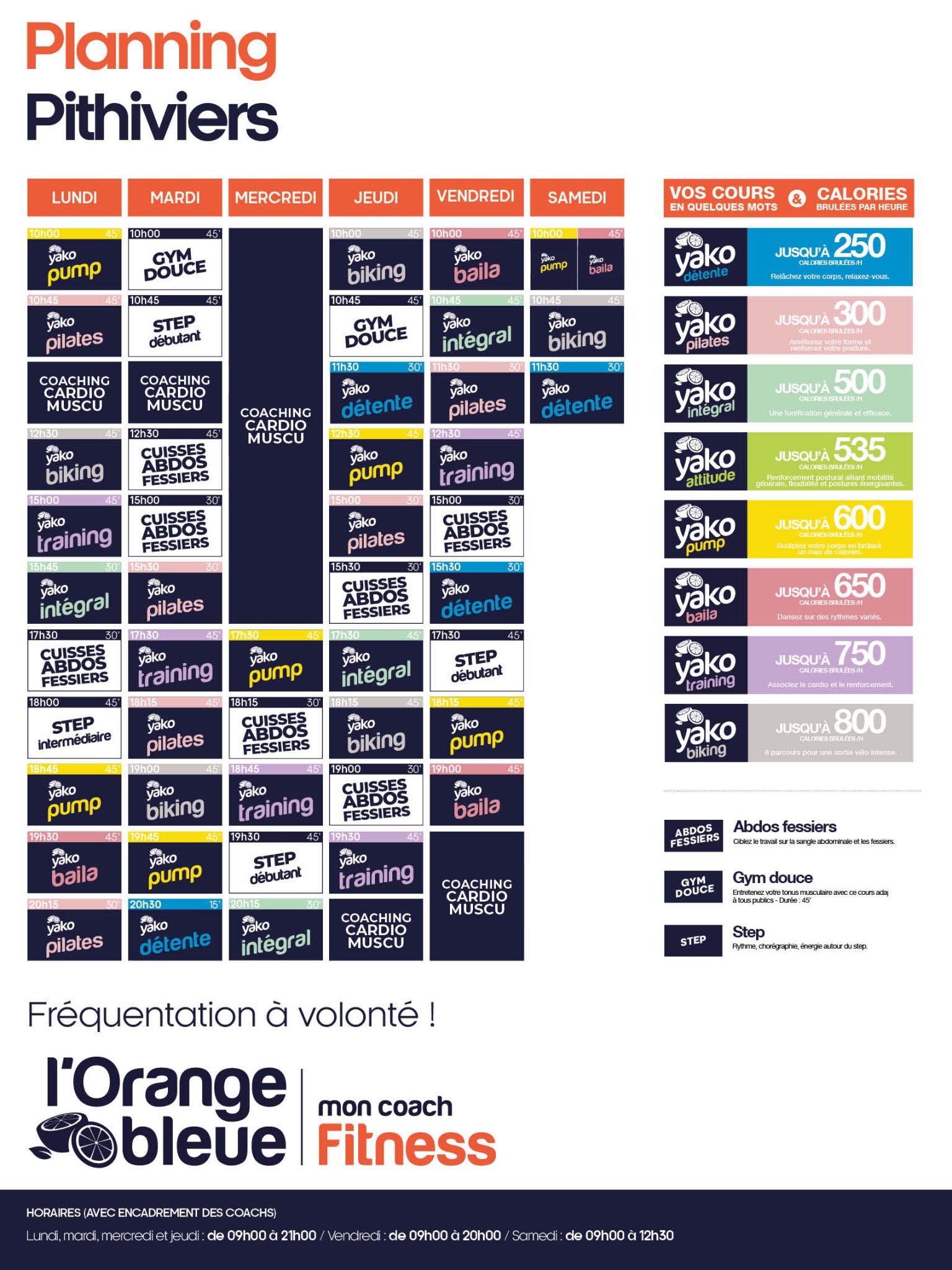 802 planning salle de sport pithiviers