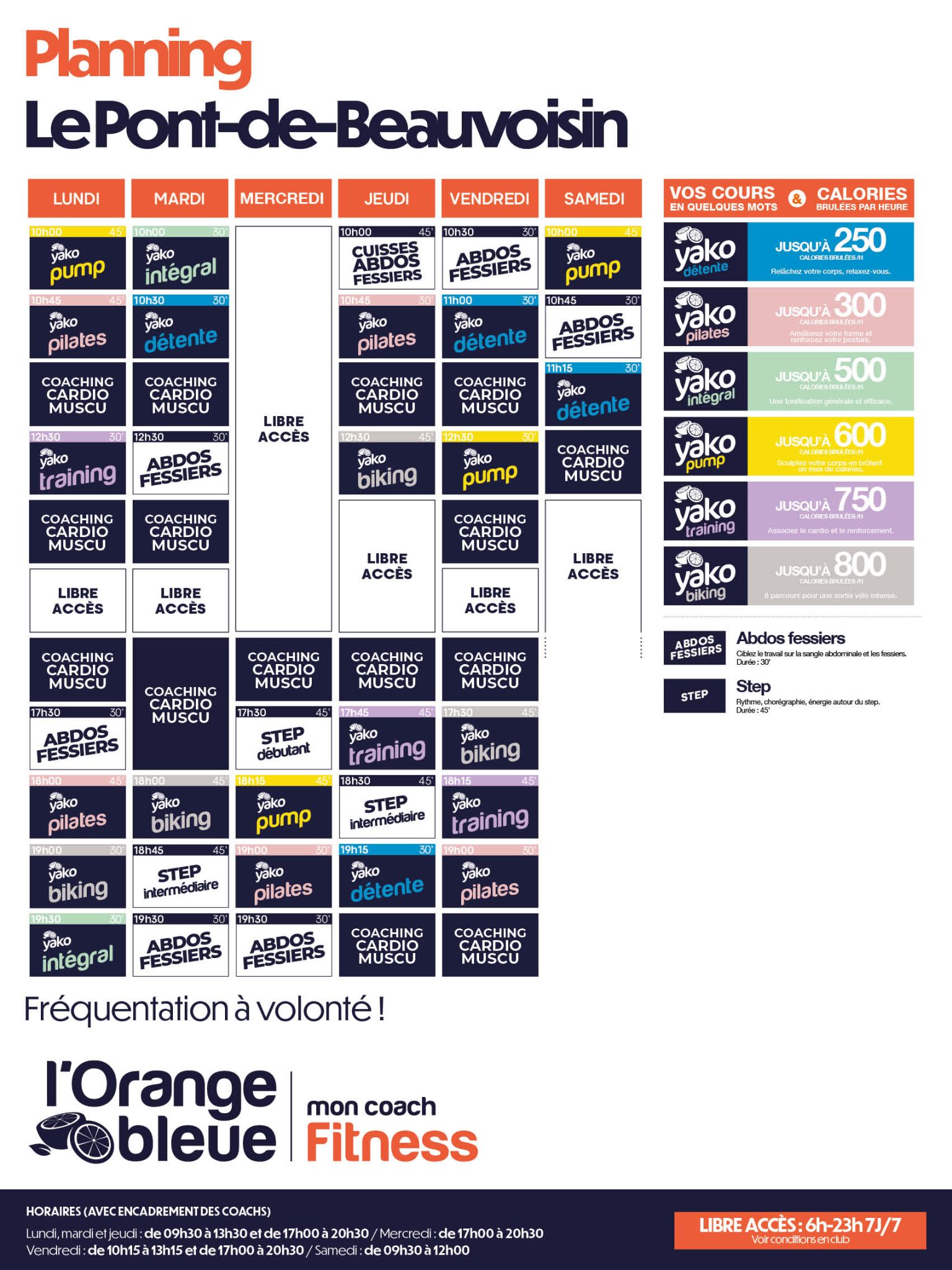 804 planning salle de sport le pont de beauvoisin
