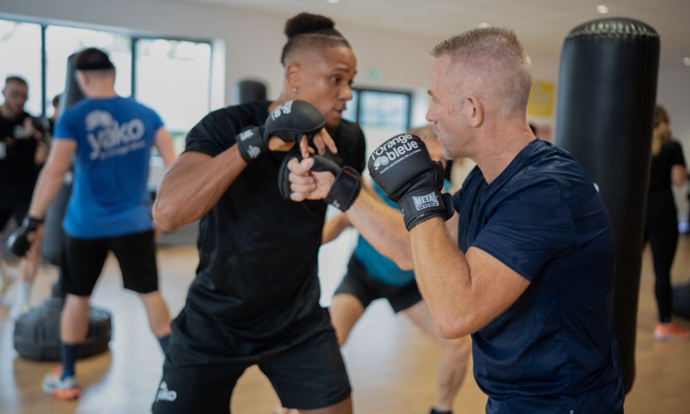 cours de yako boxing lorange bleue