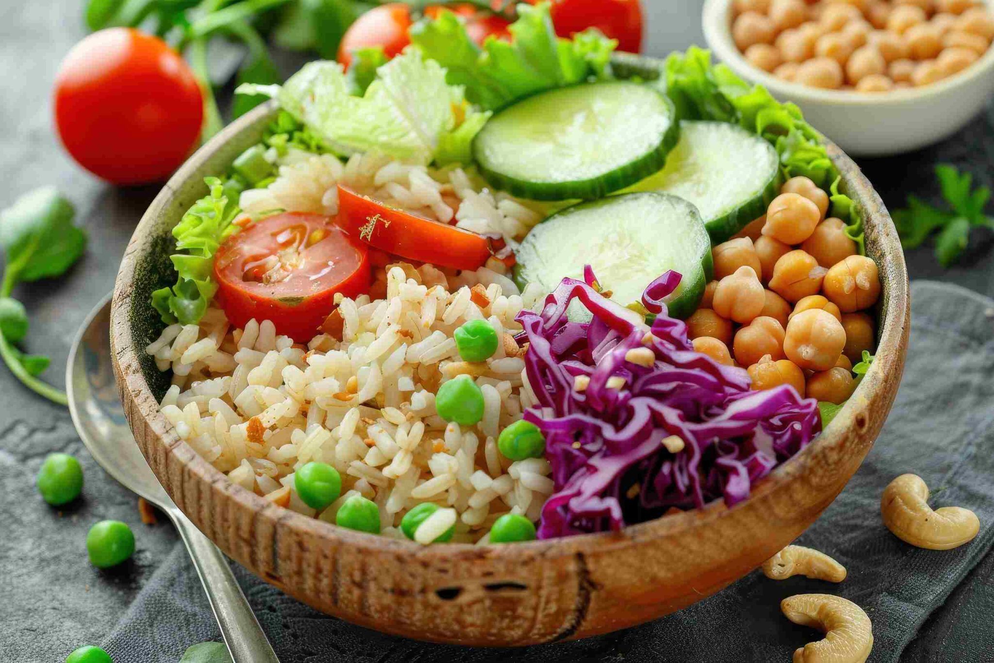 buddha bowl con garbanzos especiados (veggie)