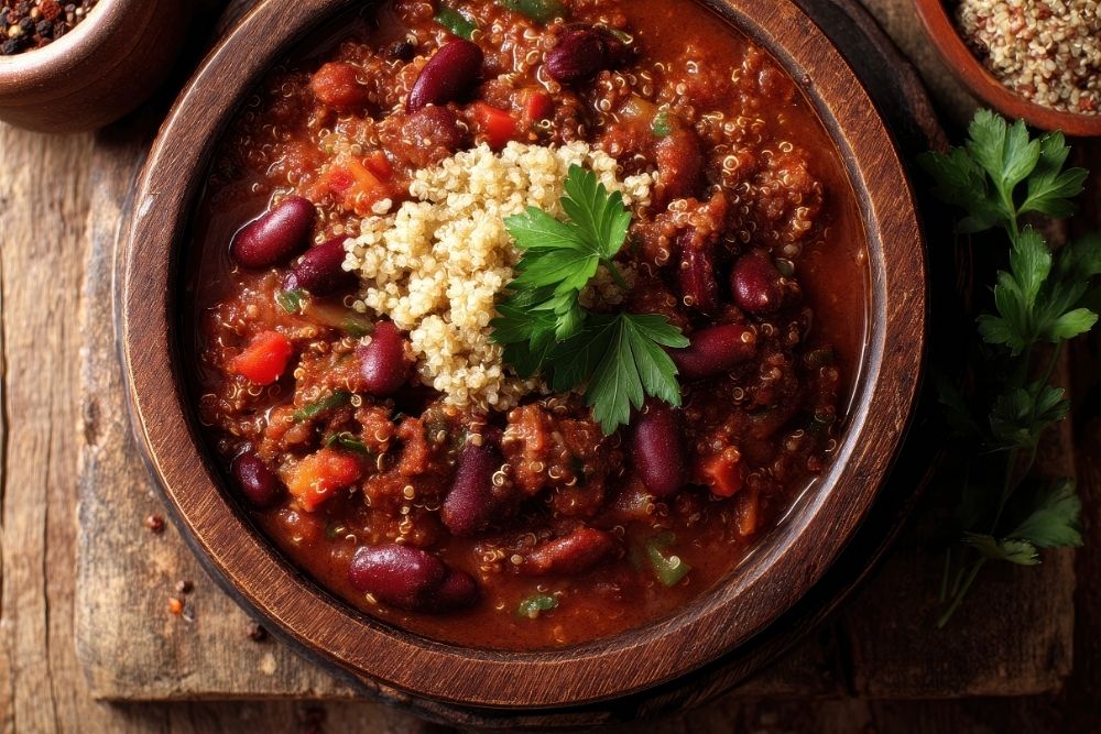 chili sin carne con quinoa (veggie)