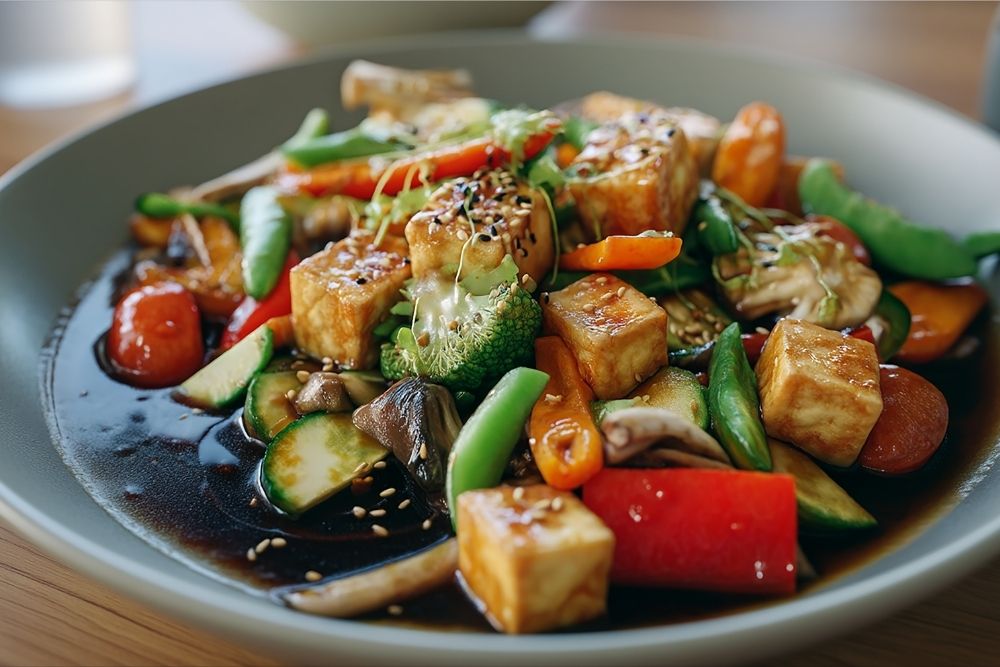 salteado de tofu y verduras (veggie)