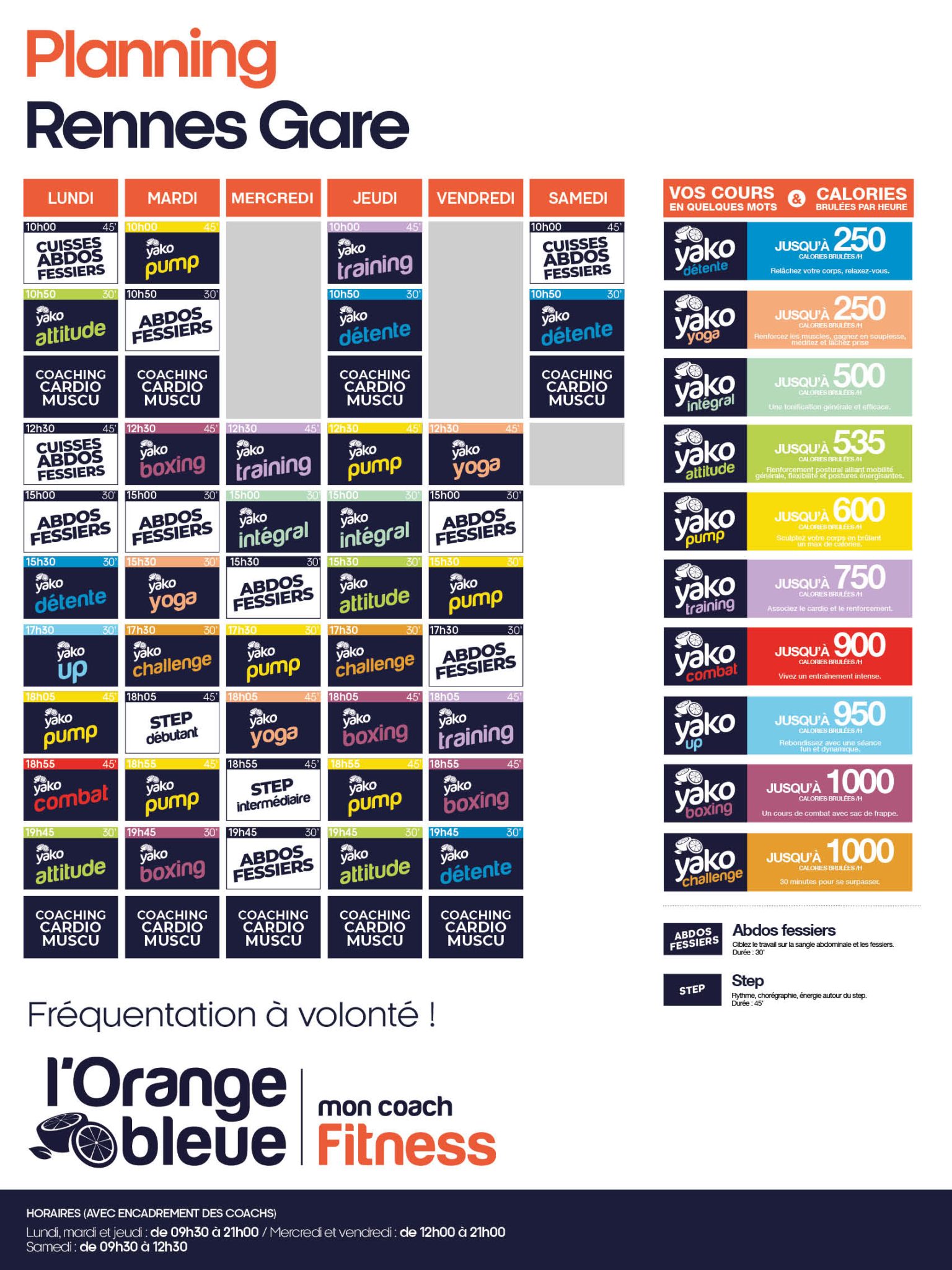 223 planning salle de sport rennes gare