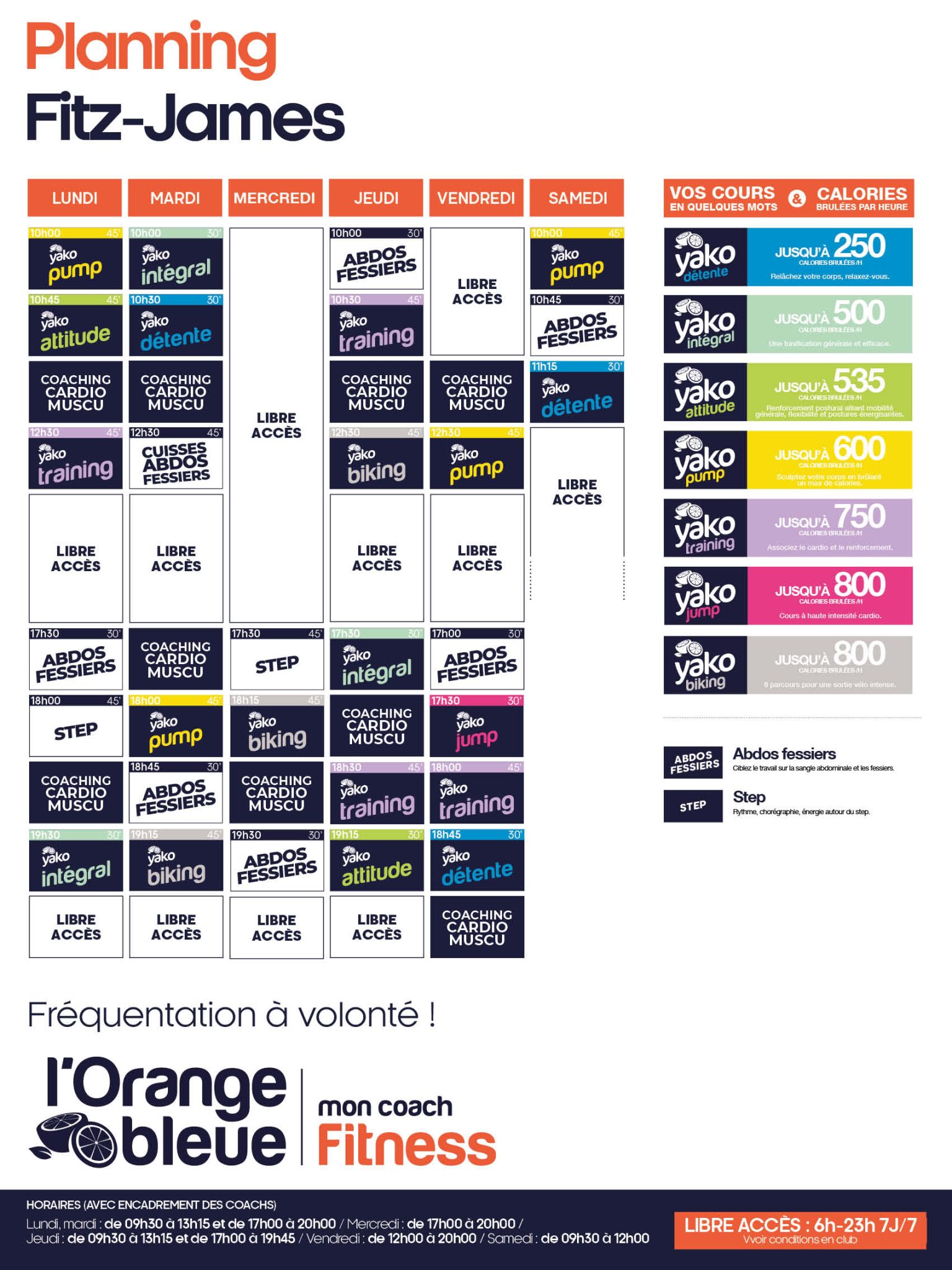 809 planning salle de sport fitz james