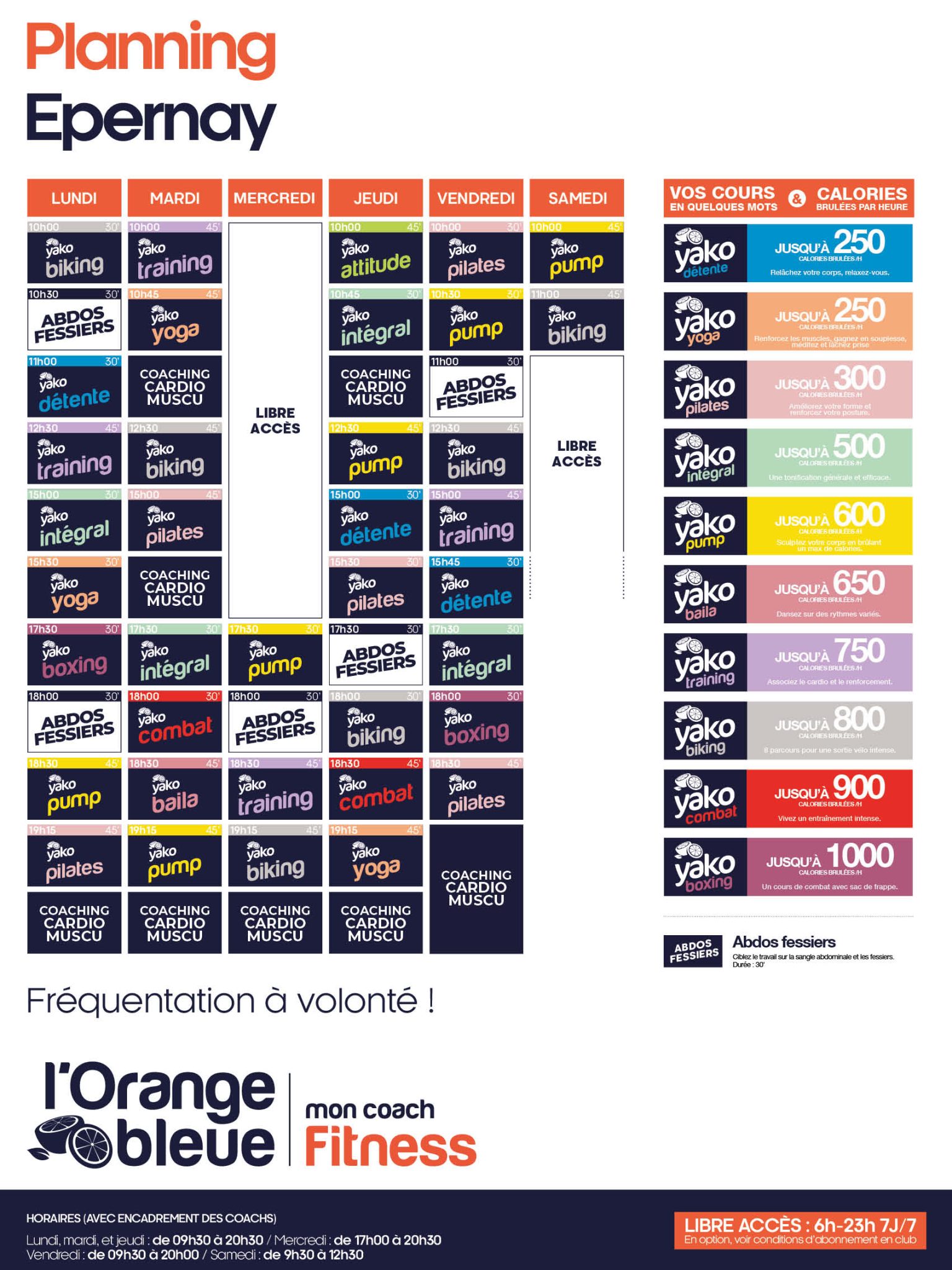 102 planning salle de sport epernay