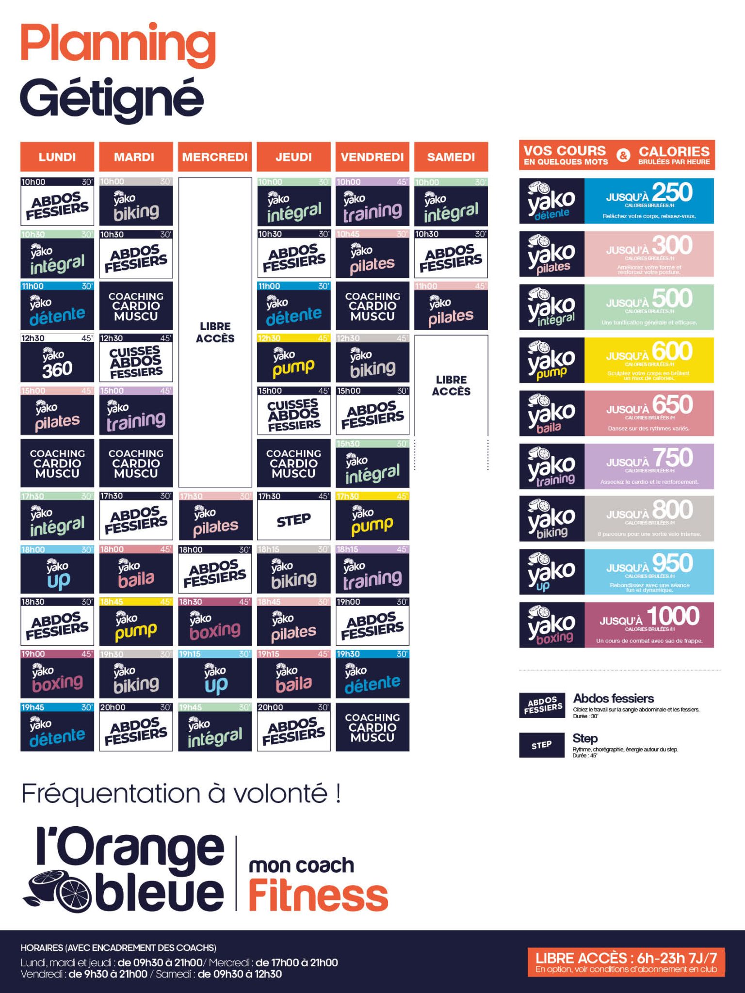 120 planning salle de sport clisson getigne