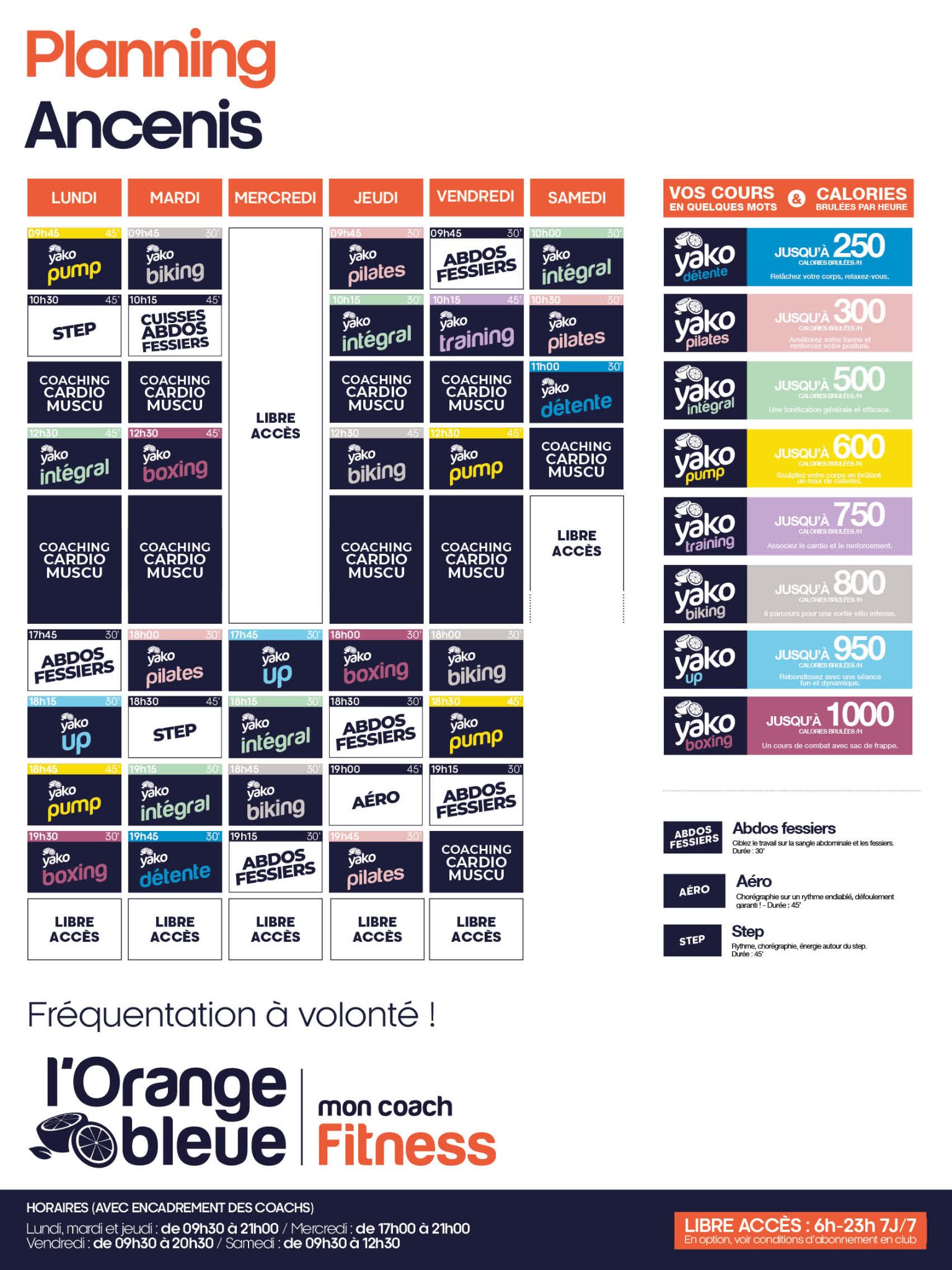13 planning salle de sport ancenis