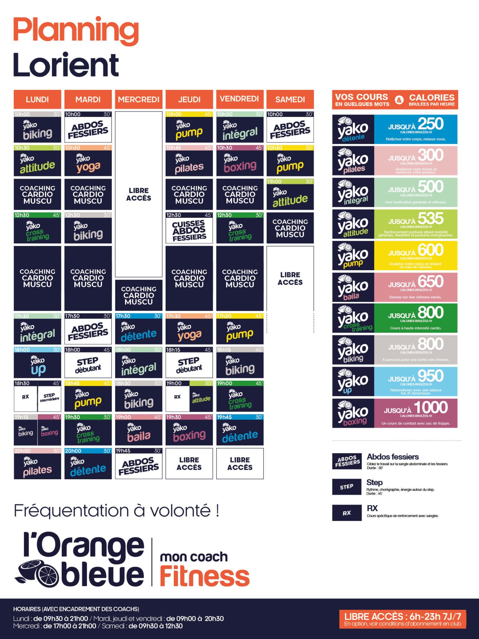 157 planning salle de sport lorient
