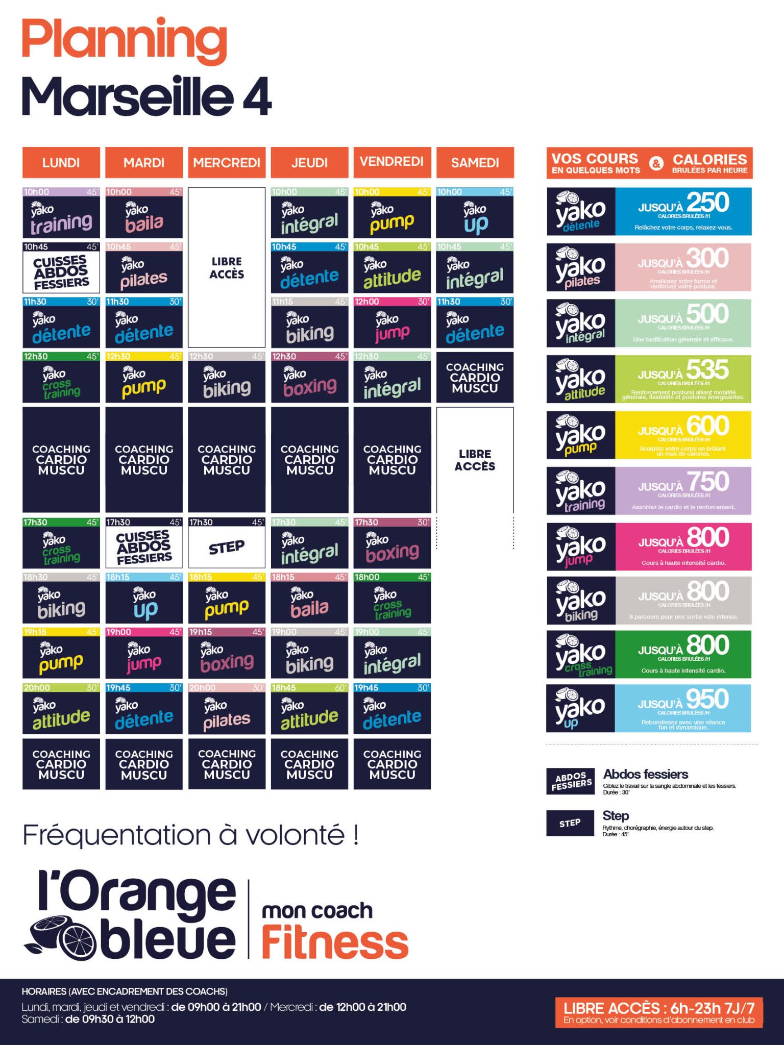 165 planning salle de sport marseille longchamp