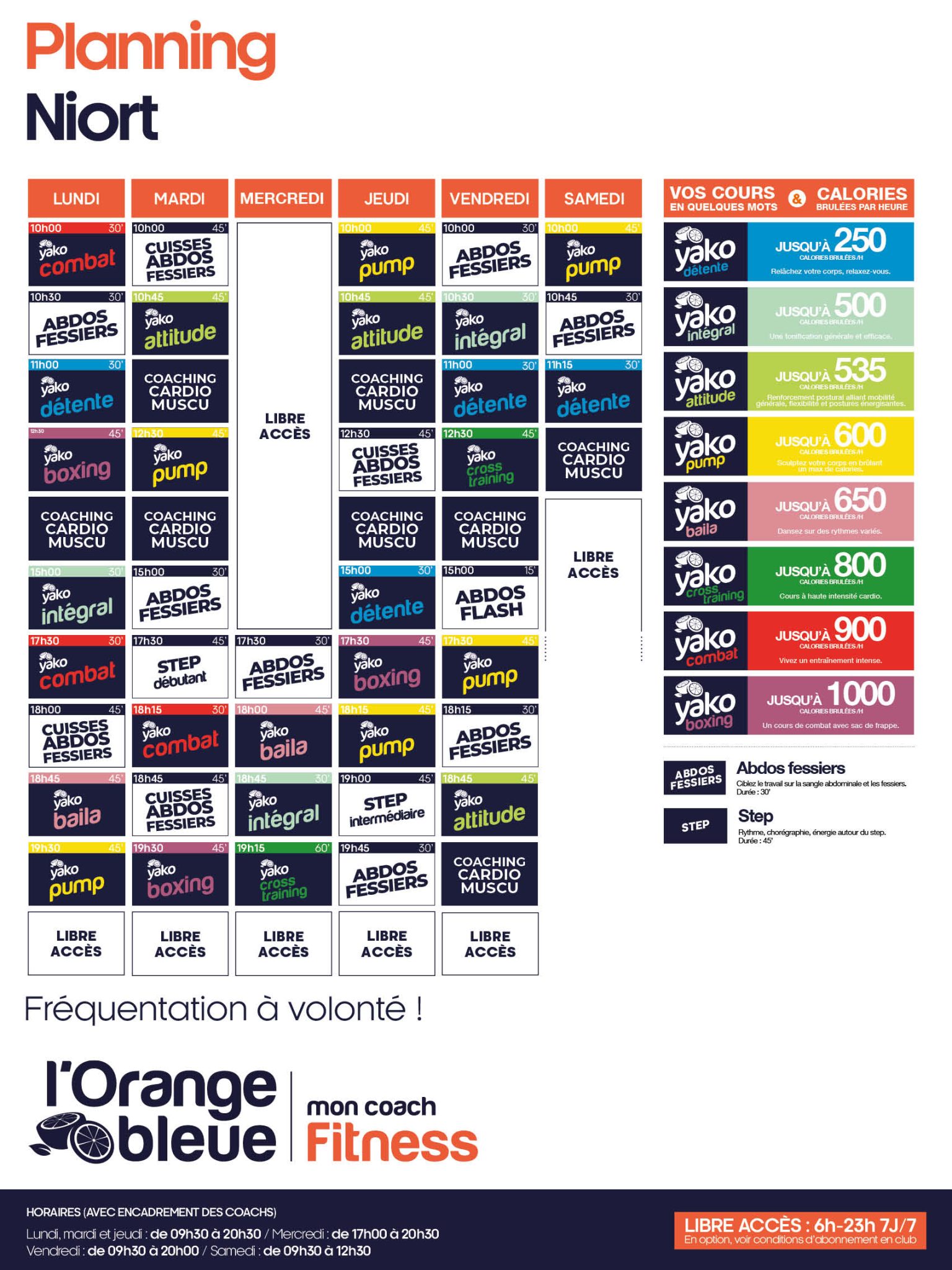 193 planning salle de sport niort