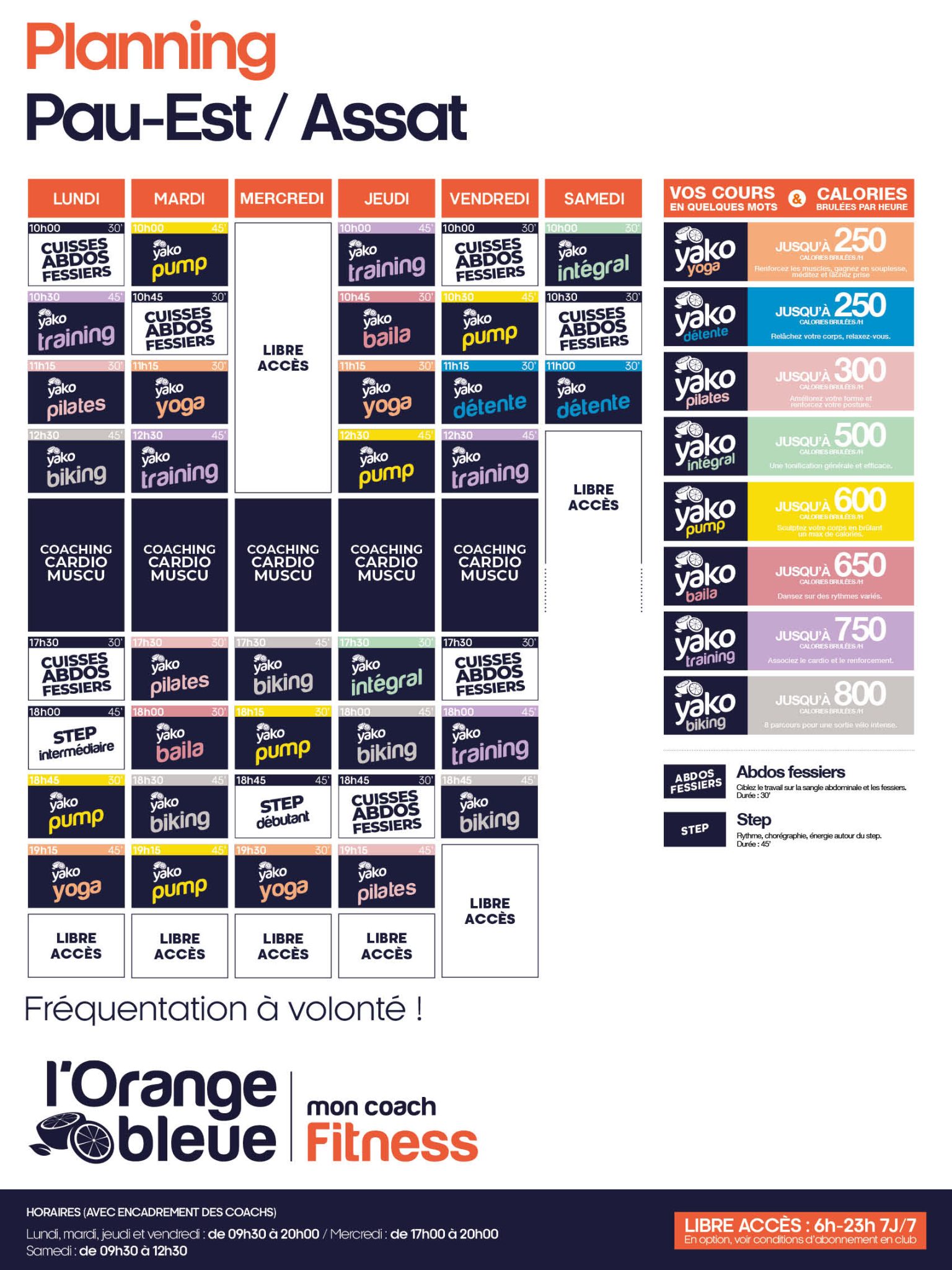 202 planning salle de sport pau assat