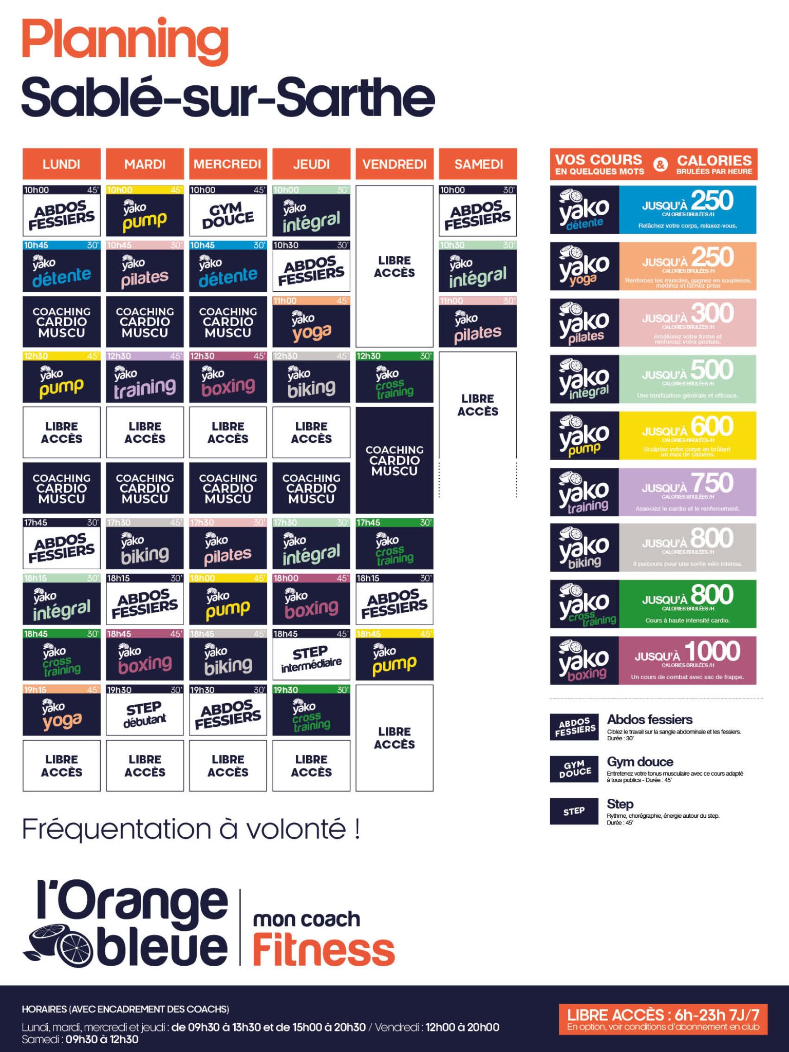 234 planning salle de sport sable sur sarthe solesmes