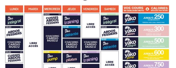 25 planning salle de sport bain de bretagne