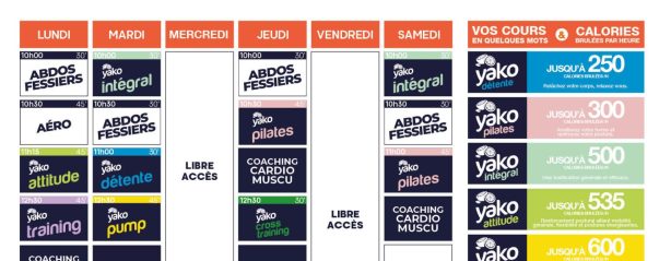 272 planning salle de sport tierce