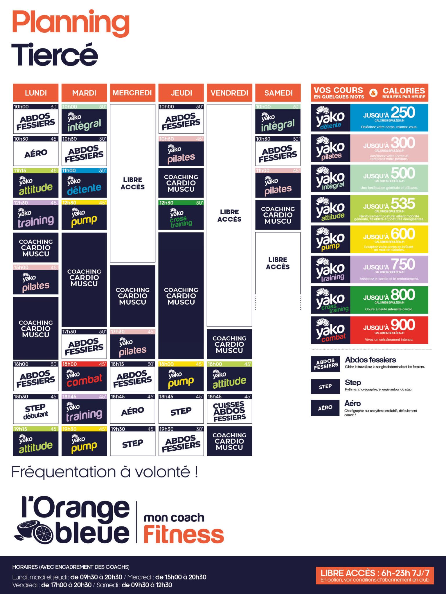 272 planning salle de sport tierce