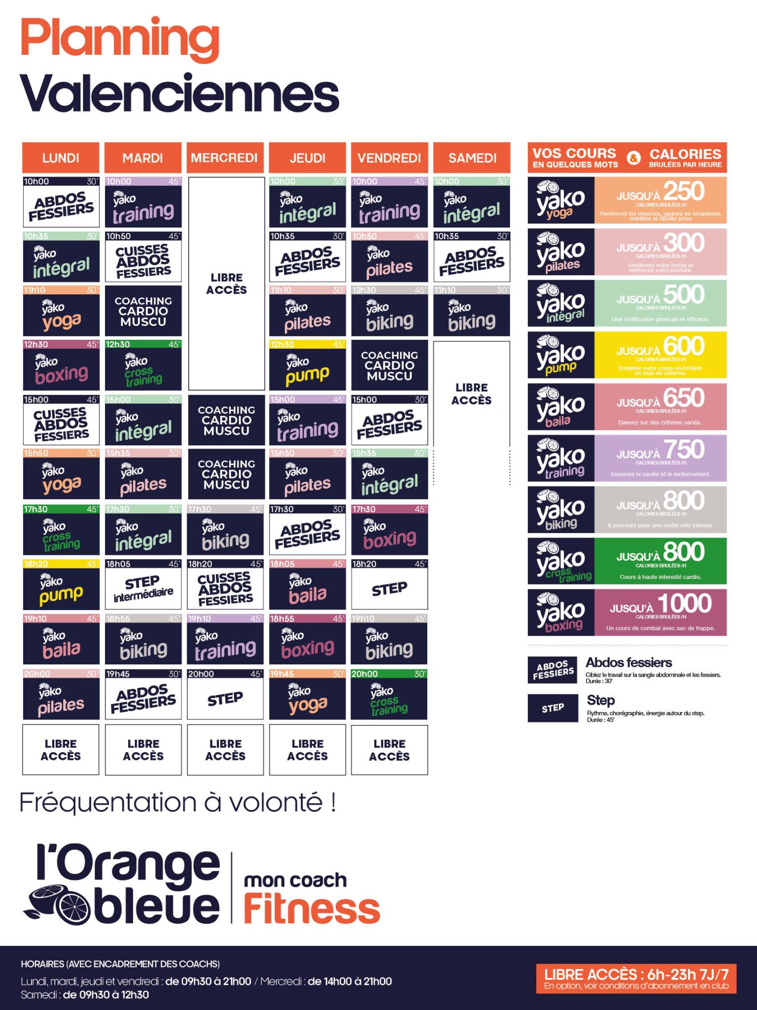 288 planning salle de sport valenciennes