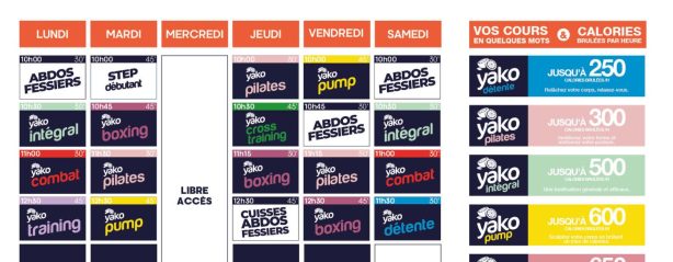 301 planning salle de sport villers