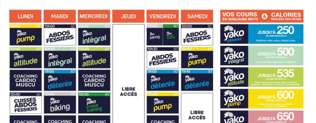 31 planning salle de sport bessines