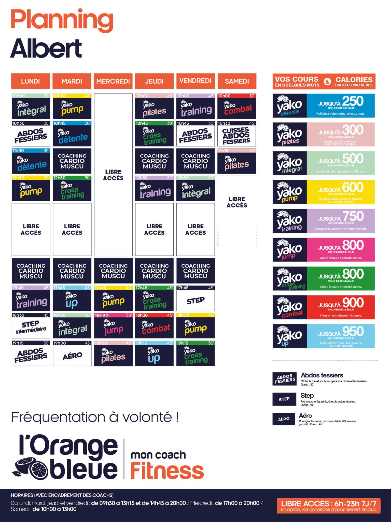 312 planning salle de sport albert