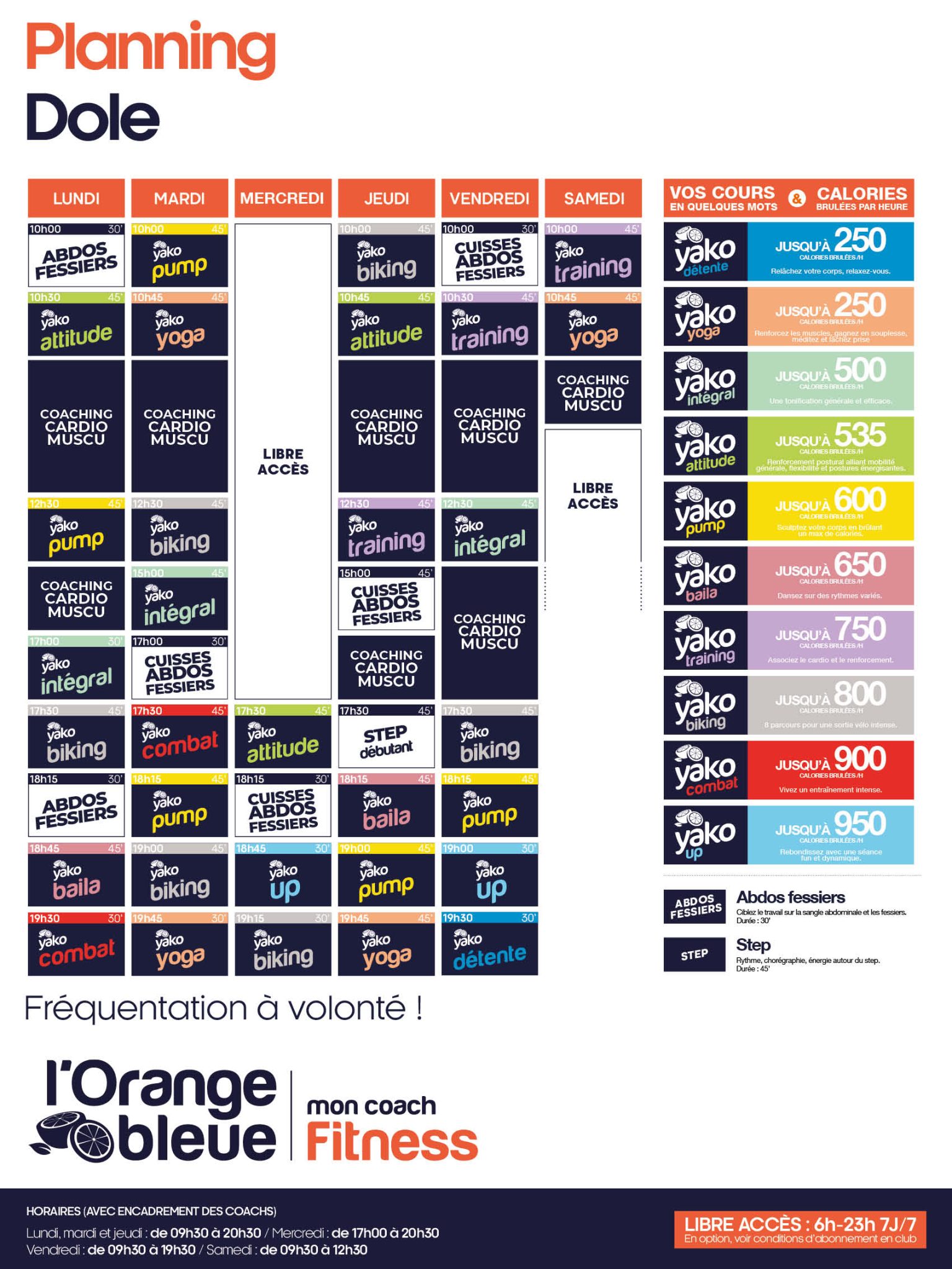 327 planning salle de sport dole