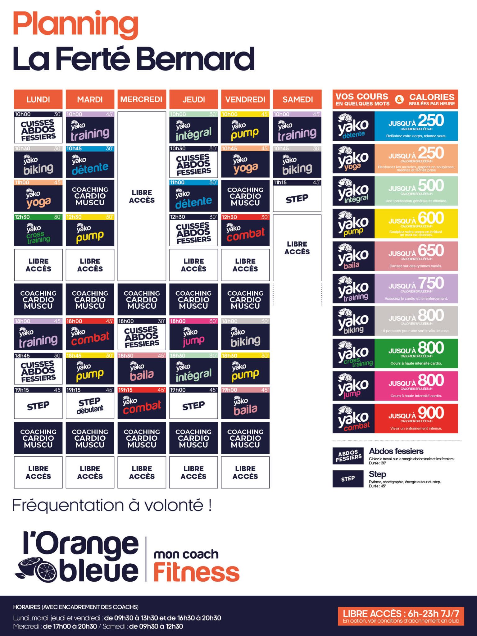 336 planning salle de sport la ferte bernard