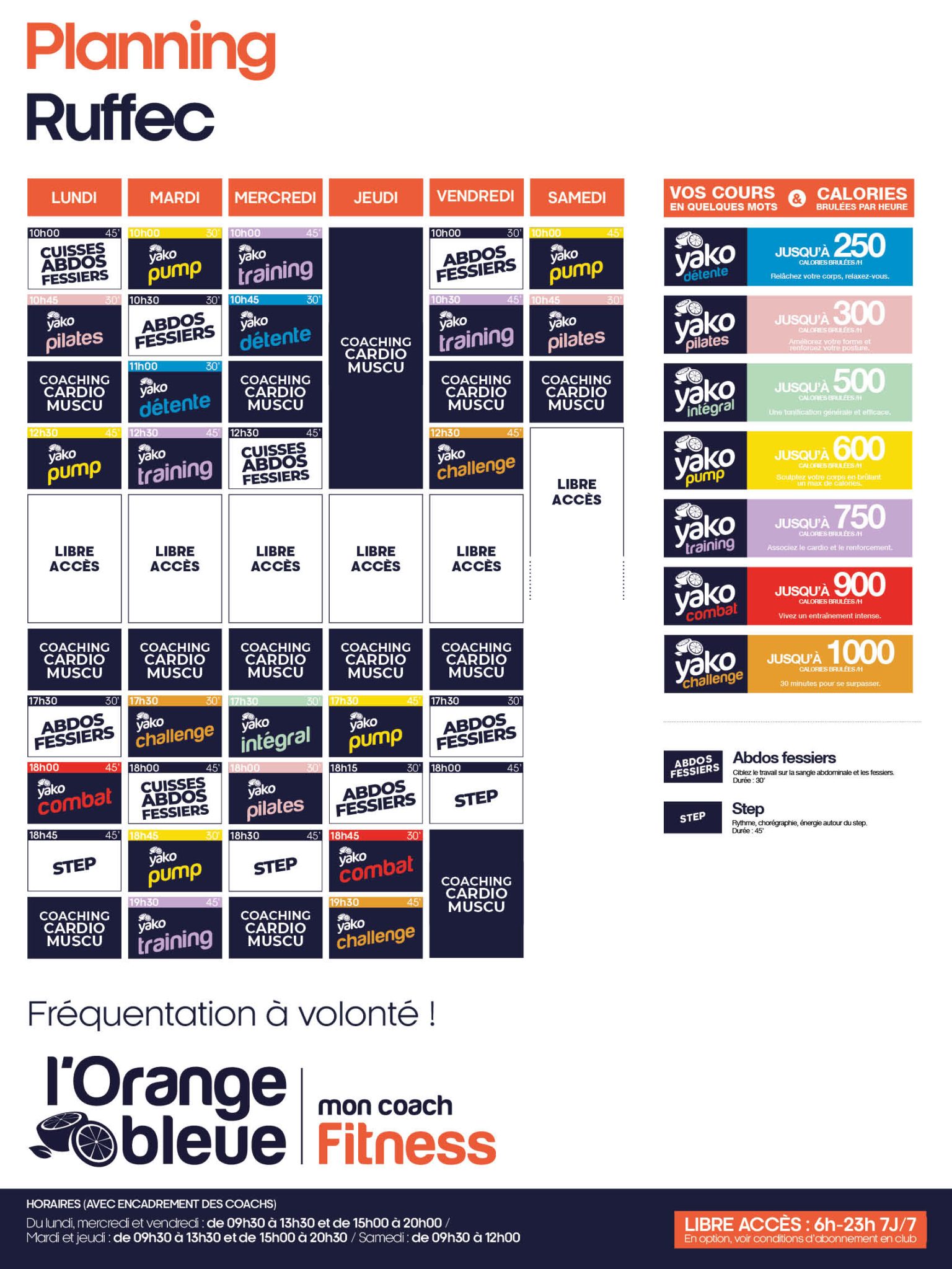 348 planning salle de sport ruffec