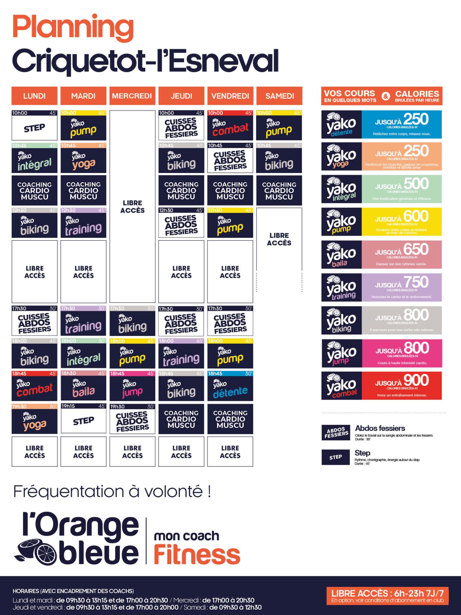 395 planning salle de sport criquetot lesneval