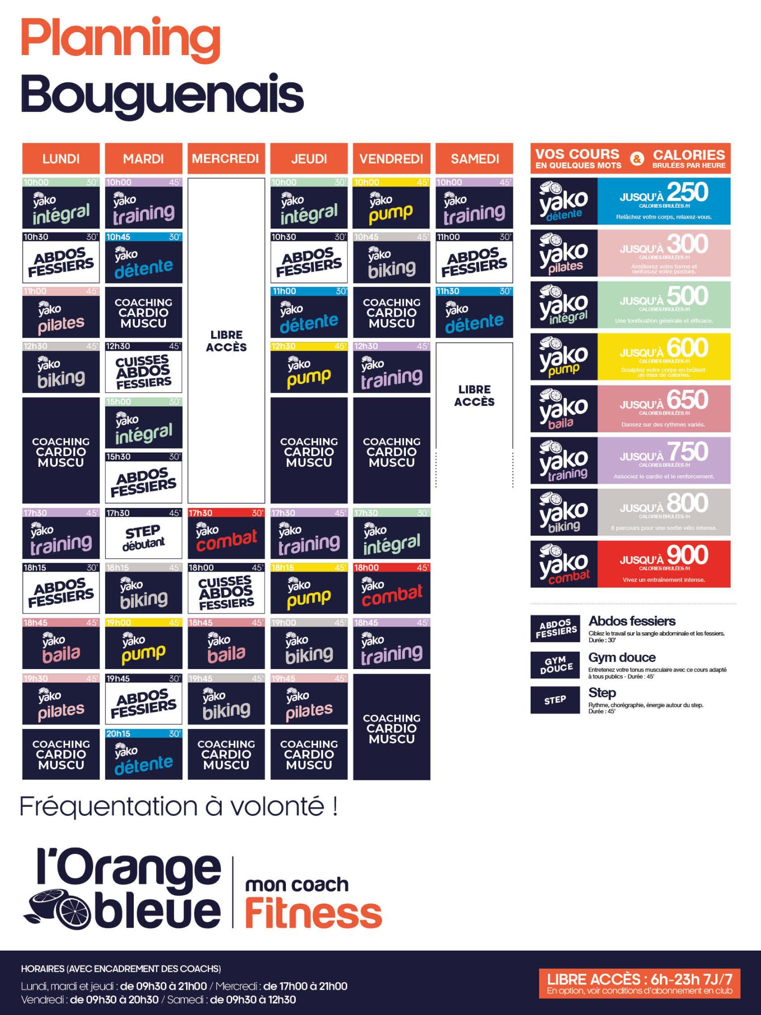 41 planning salle de sport nantes bouguenais