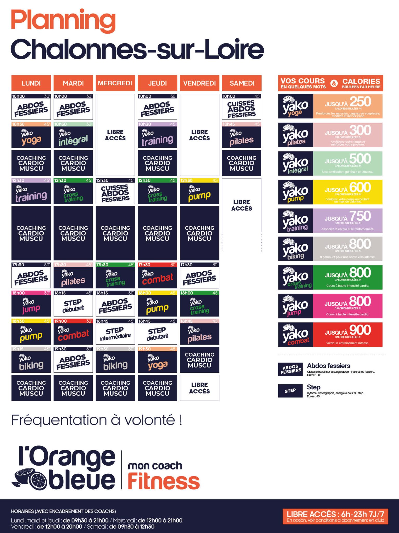 430 planning salle de sport chalonnes sur loire
