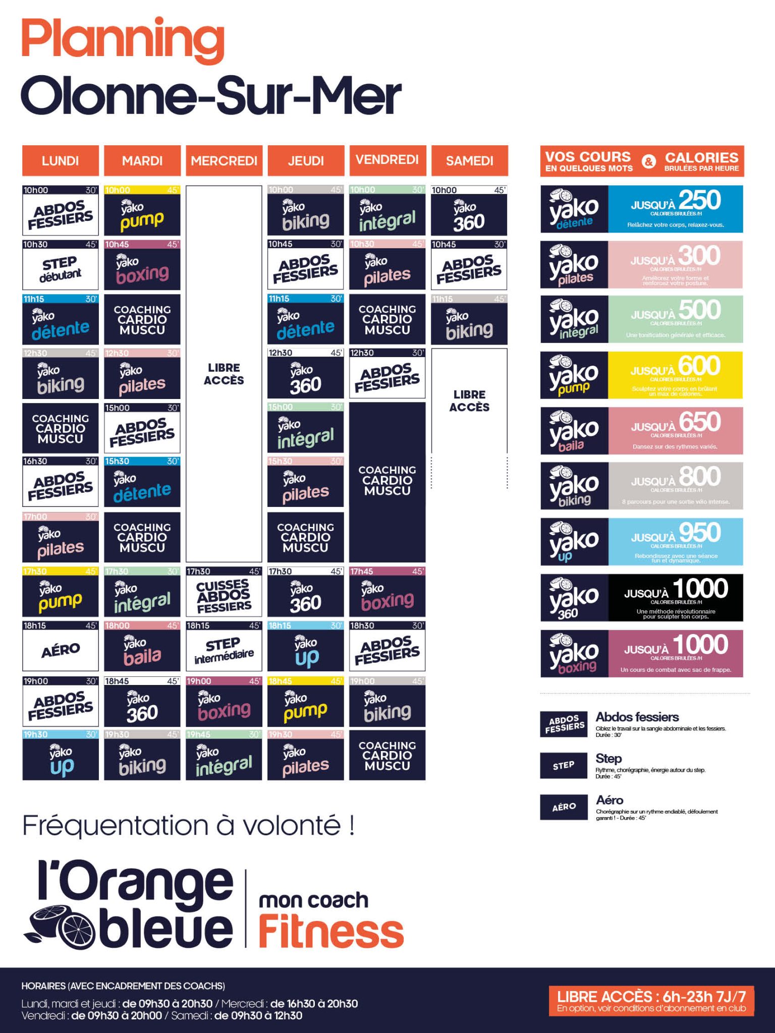 436 planning salle de sport les sables dolonne olonne sur mer