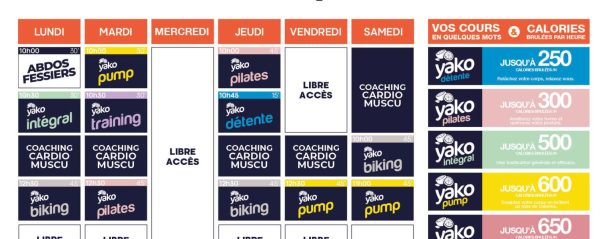 459 planning salle de sport saint vincent de tyrosse