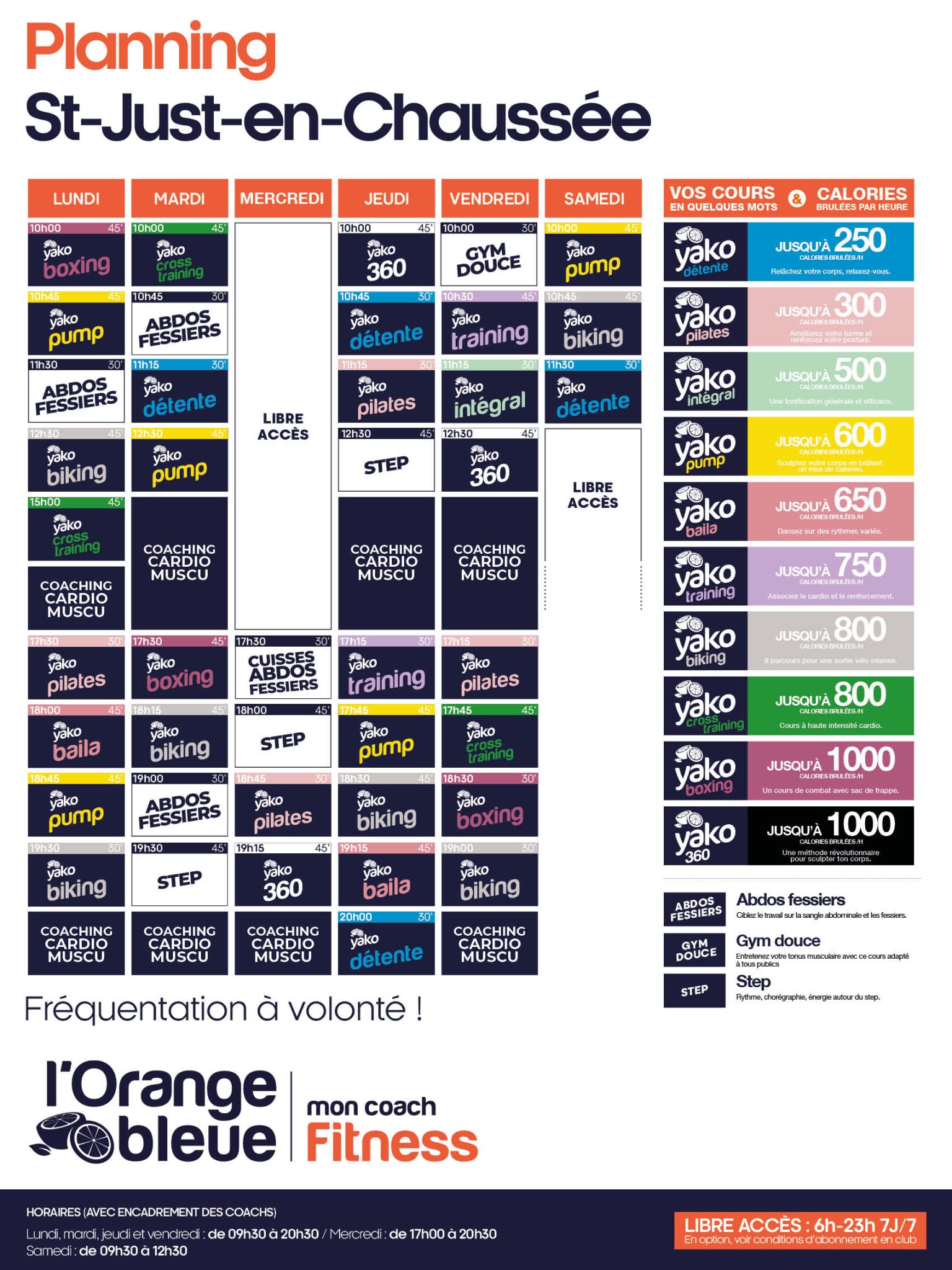 484 planning salle de sport saint just en chaussee
