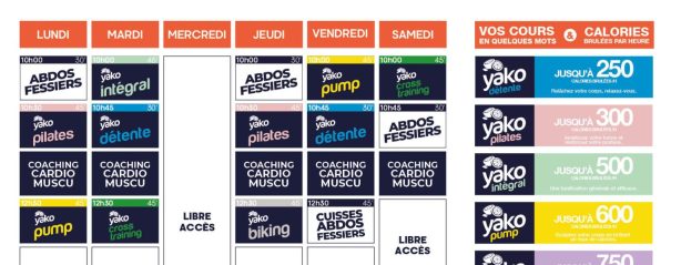 532 planning salle de sport saint junien