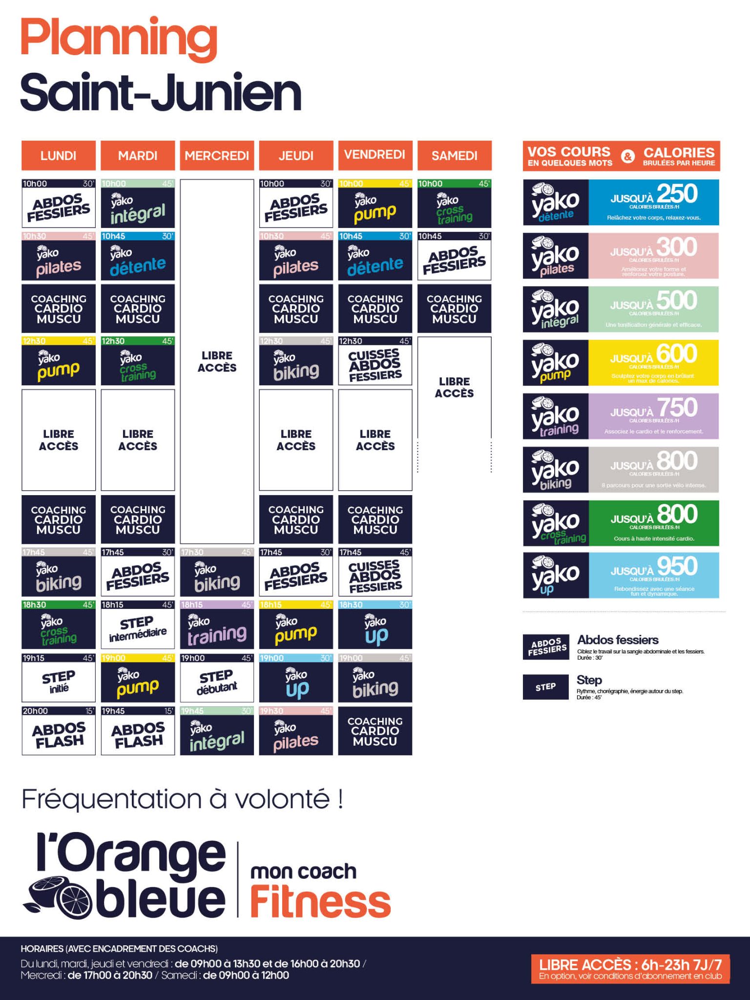 532 planning salle de sport saint junien