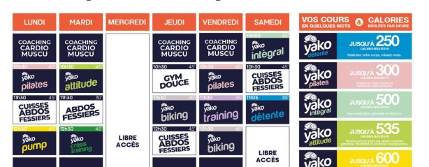 536 planning salle de sport le puy en velay