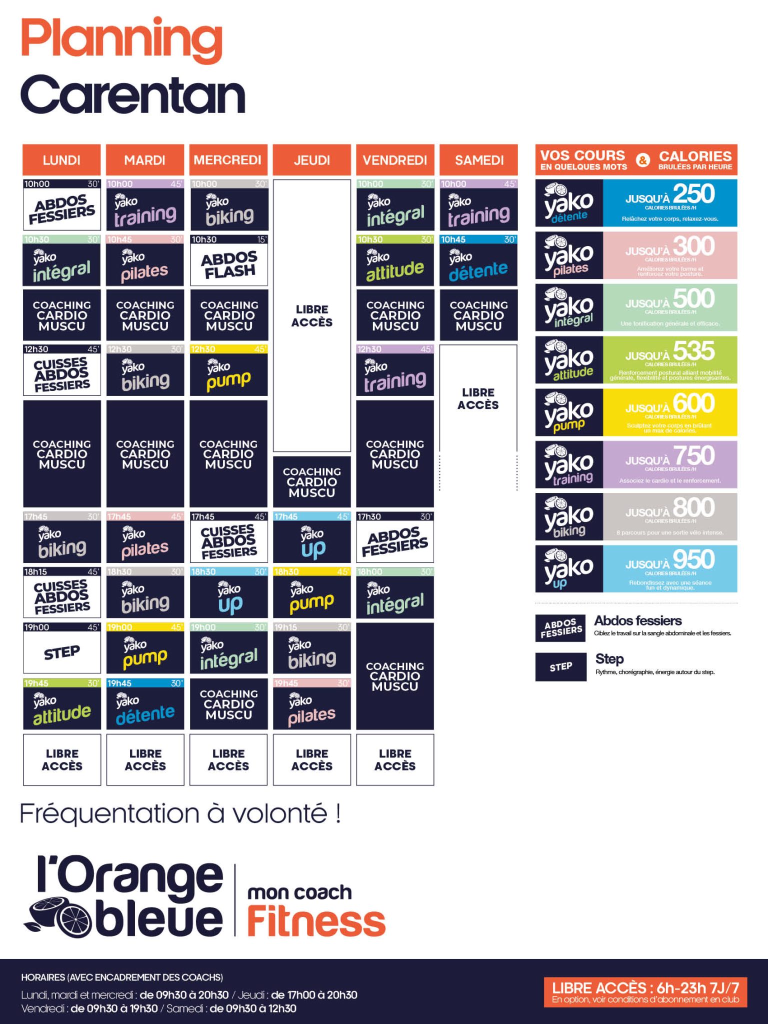 54 planning salle de sport carentan