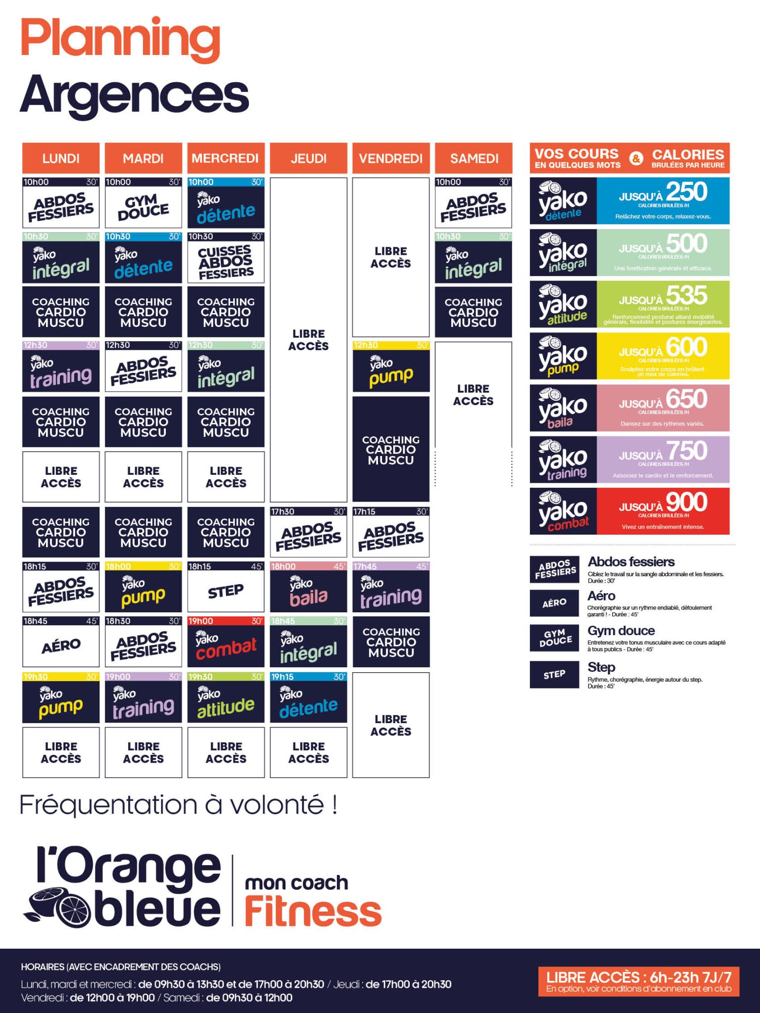600 planning salle de sport argences