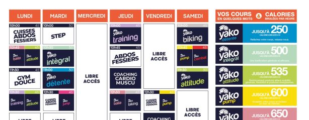 607 planning salle de sport le thuit de loison